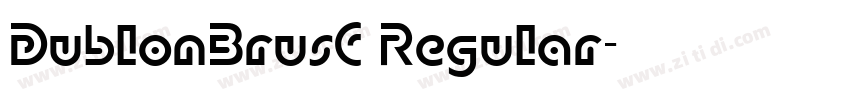 DublonBrusC Regular字体转换